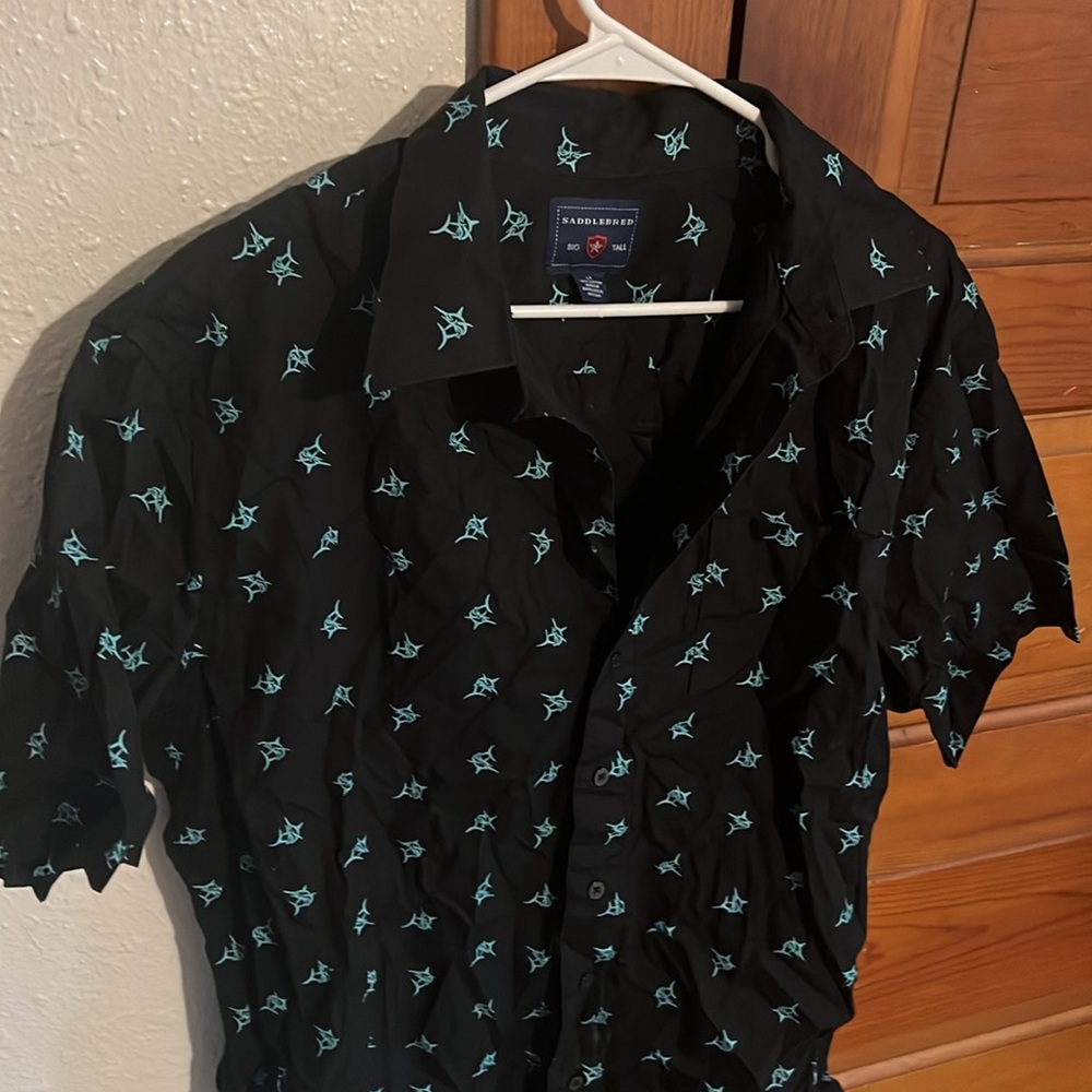 Saddlebred swordfish button up LT - Picture 3 of 7